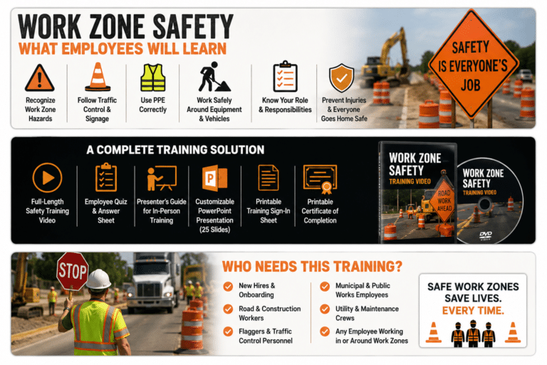 Work Zone Safety Training - [Complete Video Training Package]