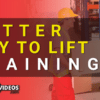This training video teaches employees how to lift things without injuring their back.