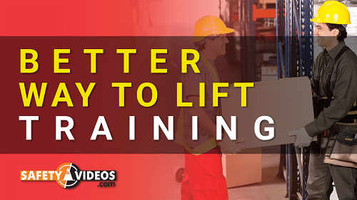 This training video teaches employees how to lift things without injuring their back.