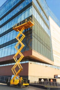 Fully extended Scissor Lift