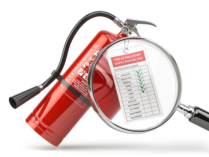 Fire Extinguisher Inspection Tag