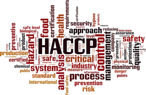 HACCP word cloud