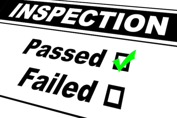 Inspection Results Pass or Fail