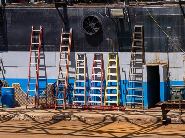 Ladders Against a Wall