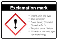 Exclamation Mark GHS Pictogram