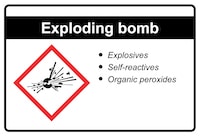 Exploding Bomb GHS Pictogram