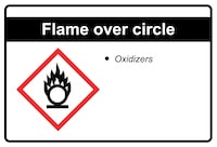 Flame Over Circle GHS Pictogram