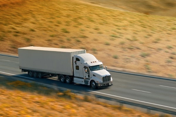 Truck Driving on Highway