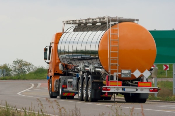 Truck Hauling Chemicals