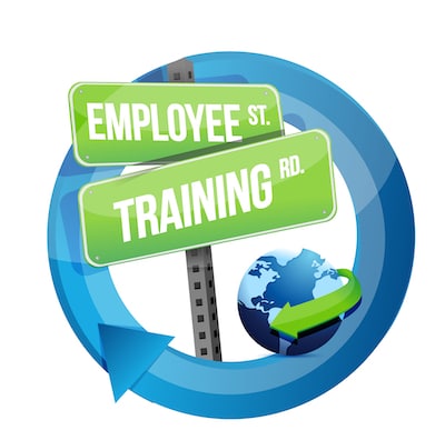 Employee Training Road Sign