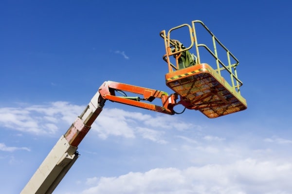 Raised Aerial Lift Bucket