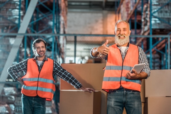 Warehouse Workers on the Job