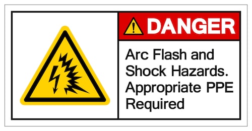 Arc Flash Danger Sign