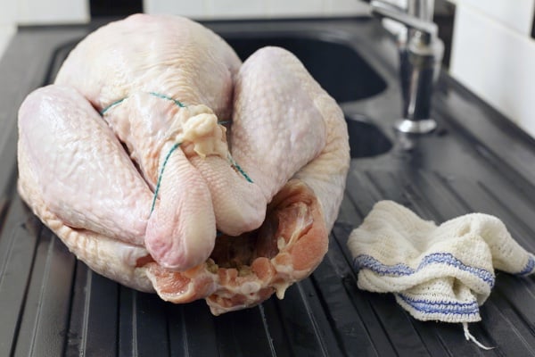 Raw Chicken on Kitchen Counter