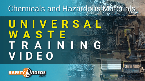 This training teaches workers how to deal with Universal Waste in a safe manner.