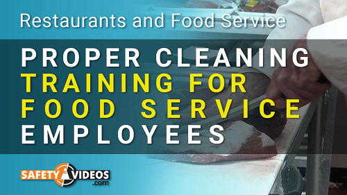 This training teaches employees in the food service and production industries how to properly clean their work space.