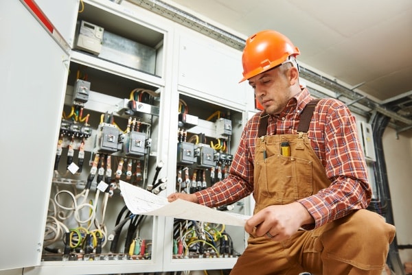 Electrician Performing Electrical Work