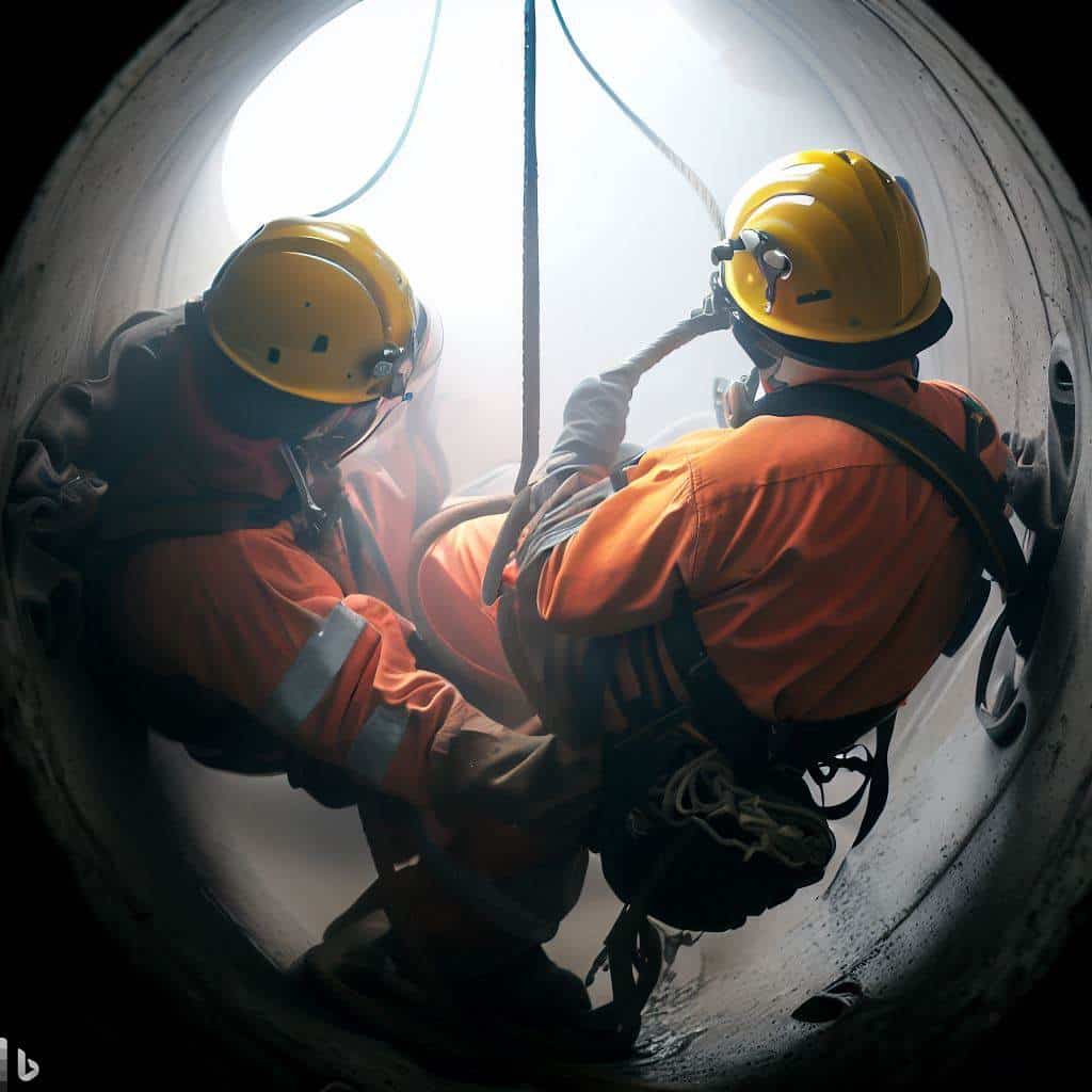 Confined Space Rescue Plan practice