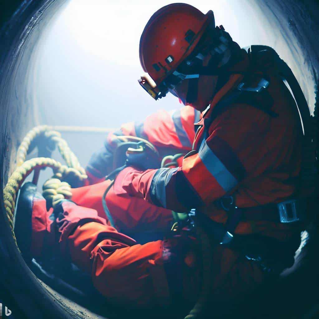 Rescue of a Person Trapped in Confined Space