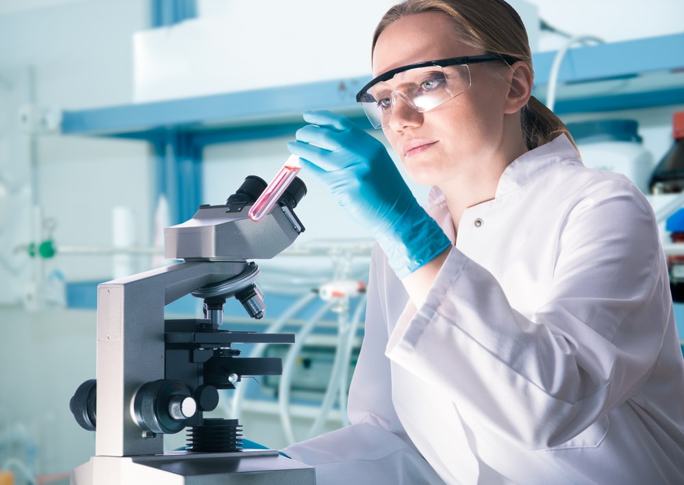 Scientist Working With Chemical in the Lab