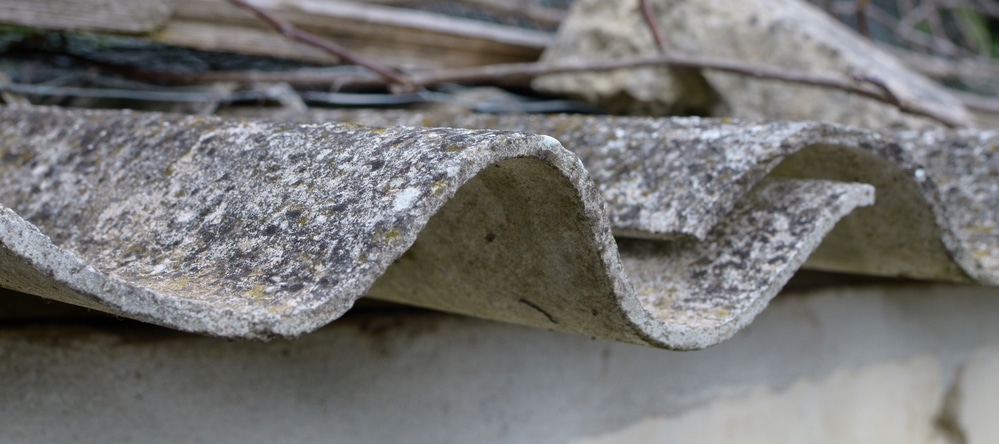 The roof of a building which contains asbestos which is very dangerous to work with