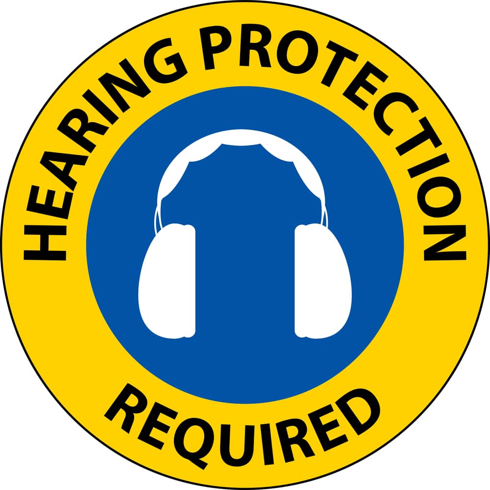 Hearing protection required sign.