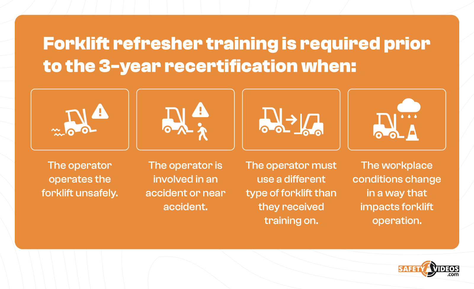 forklift refresher training requirements