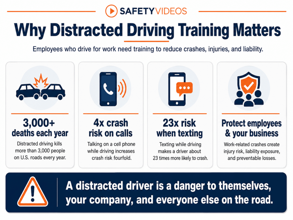 Distracted Driving Training Video – [Complete Course Kit]